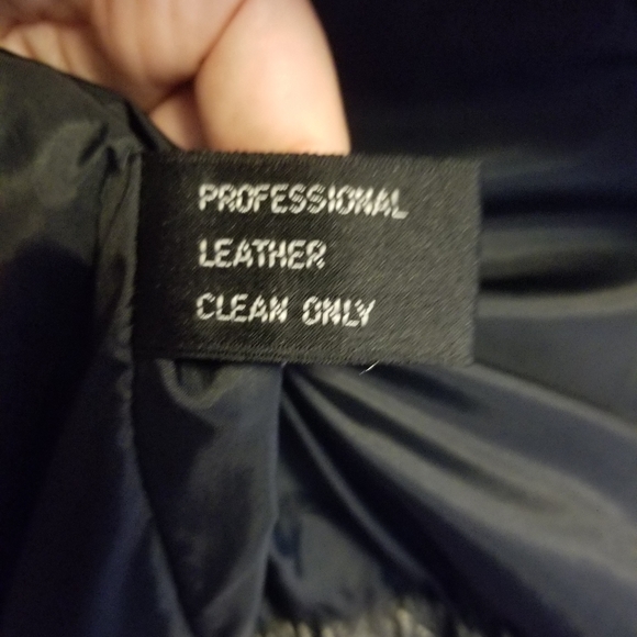 80s Wilson's Suede & Leather Black Cafe Racer Leather Crop Jacket - Picture 10 of 10